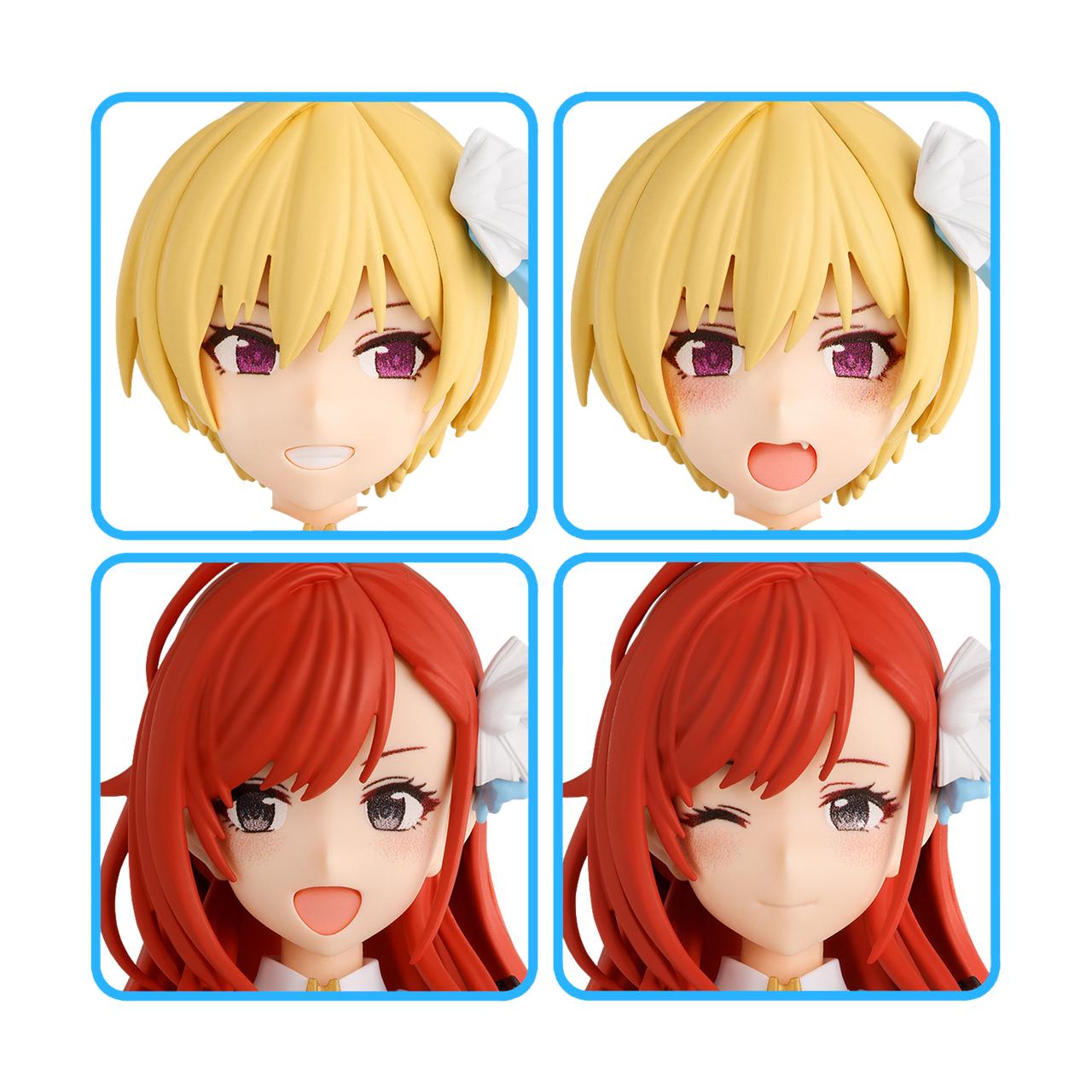 BAN2815173 Bandai 30MS Option Hair Style & Face Parts Set (Juri Saijo/Natsuha Arisugawa)