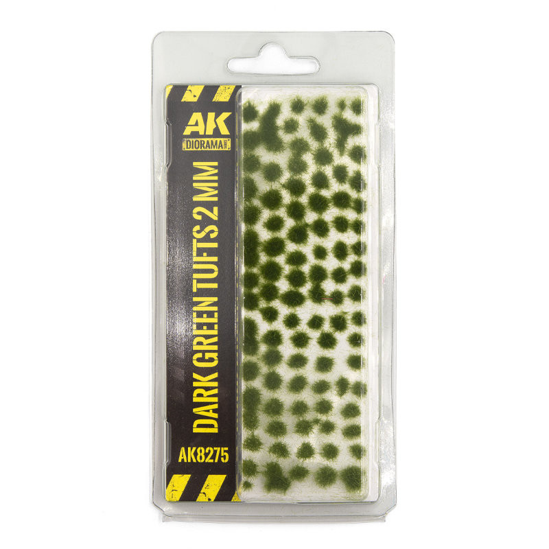 AKI8275 AK Interactive Dark Green Tufts 2mm