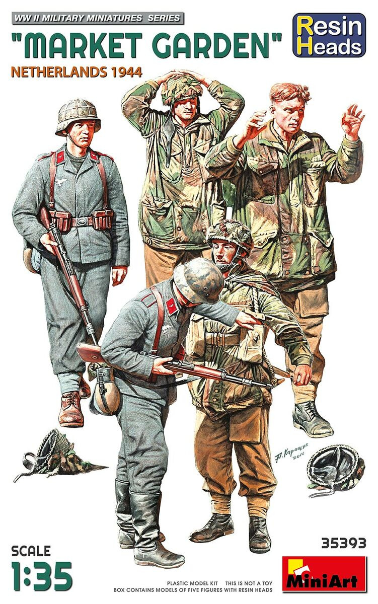 MNA35393 MiniArt 1/35 Market Garden (Netherlands 1944) Resin Heads