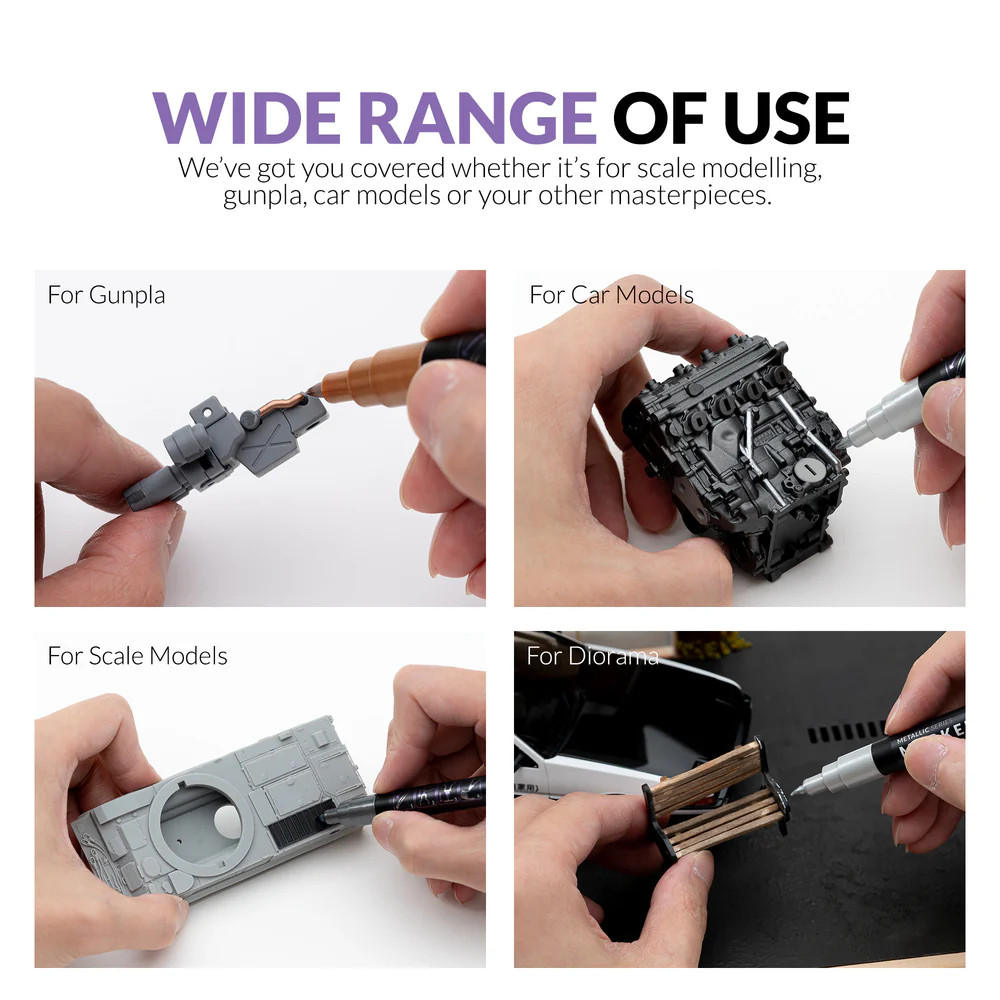 GAA45008 Gaahleri Metallic Series Markers Aluminium 2-pack