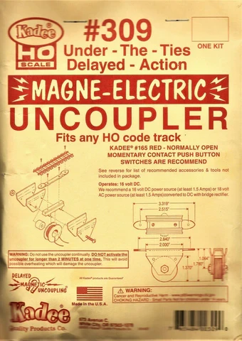 309 HO Delayed Uncoupler  Under Track
