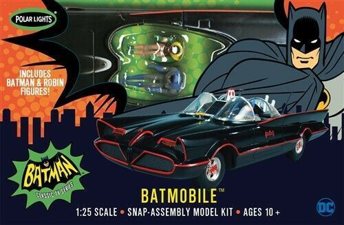 920 Batmobile 1966 with Batman and Robin Figures 1/25