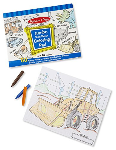 JUMBO COLORING PAD - BLUE