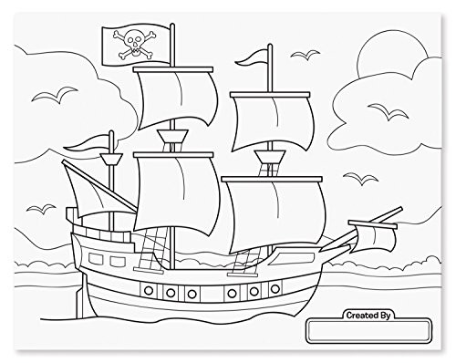 JUMBO COLORING PAD - BLUE