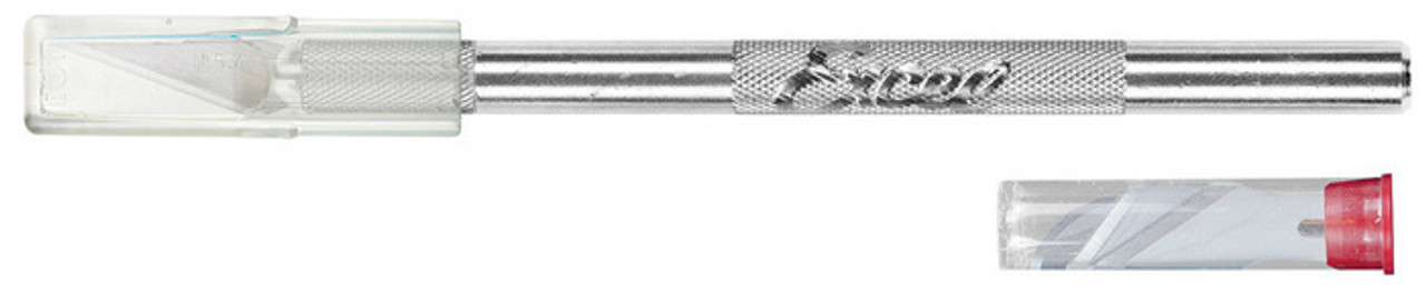 EXL19001  Aluminum Handle #1 Knife w/5 Assorted Blades & Cap *