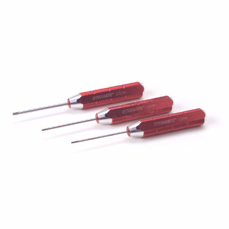 Machined Hex Driver Metric Set  Red