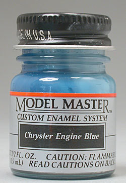 (D)  2730  MM Car 1/2oz Chrysler Engine Blue