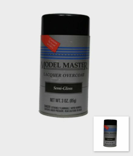 (D)  TES1959 Model Master 3 oz Spray Clear Satin Finish