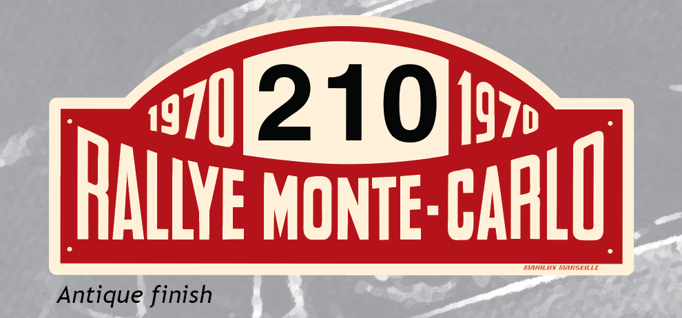 32122 Monte Carlo Rally Plates