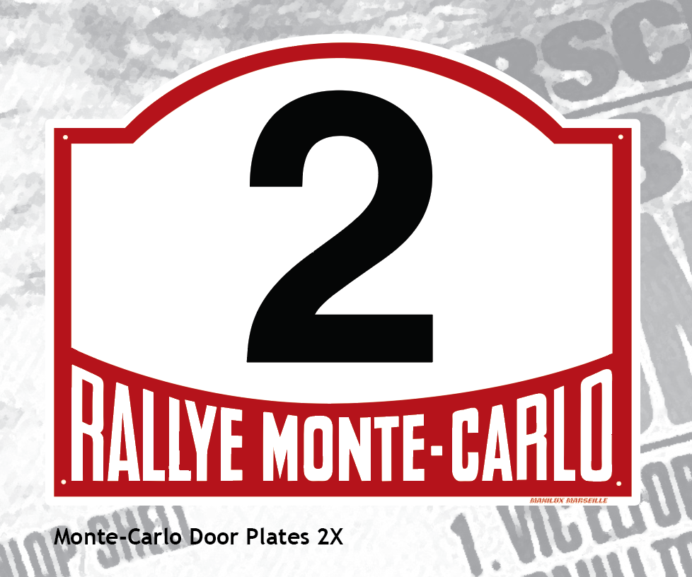 32122 Monte Carlo Rally Plates