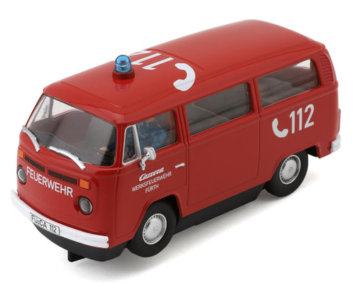 Carrera Evolution VW Bus T2b "Feuerwehr" Fire Brigade 1/32 Slot Car (Red)