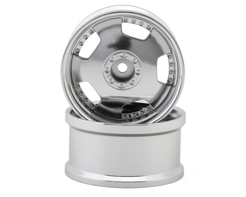 Hayashi Garage Euro VIP Dish Style 1/10 Drift Wheels (Silver) (2) (8mm Offset)