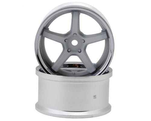 LAB Work Emotion T5R 1/10 2-Piece Concave Drift Wheels (White) (2) (8mm Offset)