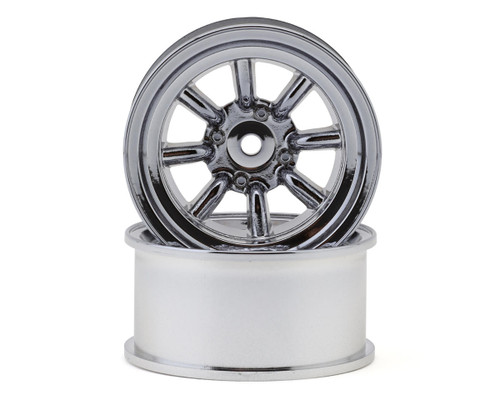 Topline RS Watanabe 1/10 Drift Wheels (Chrome) (2) (12mm Offset)