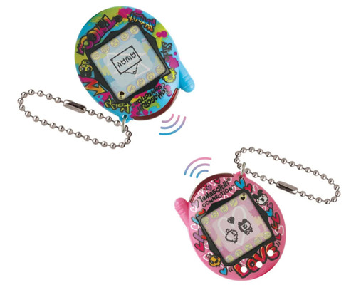 Bandai Tamagotchi® Connection™ Virtual Pet Set (Blue/Pink Graffiti)
