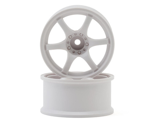 LAB Gram Lights 57D 1/10 Standard Traction Drift Wheels (White) (2) (8mm Offset)