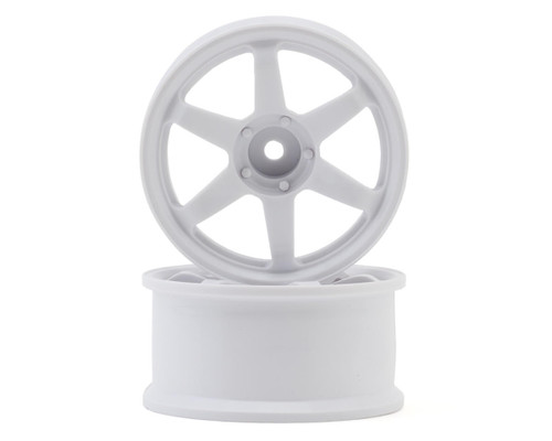 LAB TE37 Sports 1/10 High Traction Drift Wheels (White) (2) (8mm Offset)