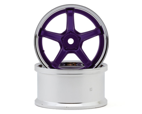 LAB Work Emotion T5R 1/10 2-Piece Concave Drift Wheels (Candy Purple) (2)