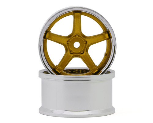 LAB Work Emotion T5R 1/10 2-Piece Concave Drift Wheels (Candy Gold) (2)