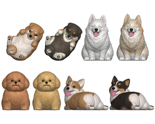 Bandai Mocchiri Kororin Dogs Blind Box Mini Figure Assortment (Box/12)