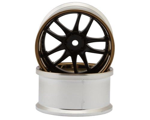 LAB Work Emotion CR3P 1/10 Drift Wheels (Matte Carbon/Bronze) (2) (6mm Offset)