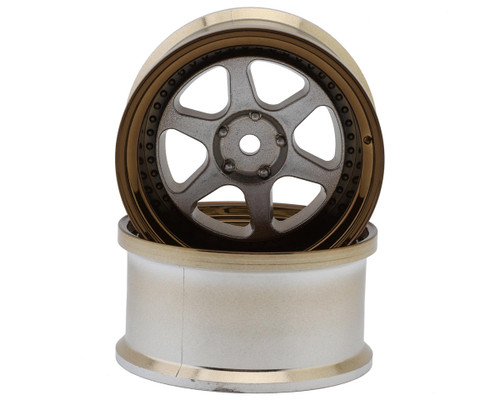 LAB Meister L1 1/10 Drift Wheels (Bronze/Silver) (2) (8mm Offset)