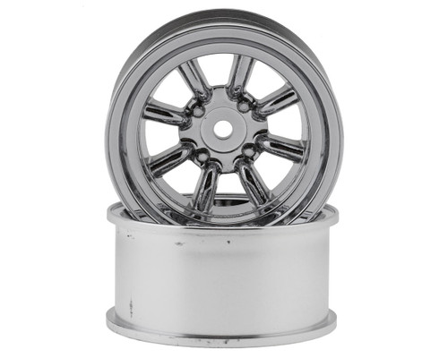 Topline RS Watanabe 1/10 Drift Wheels (Chrome) (2) (10mm Offset)