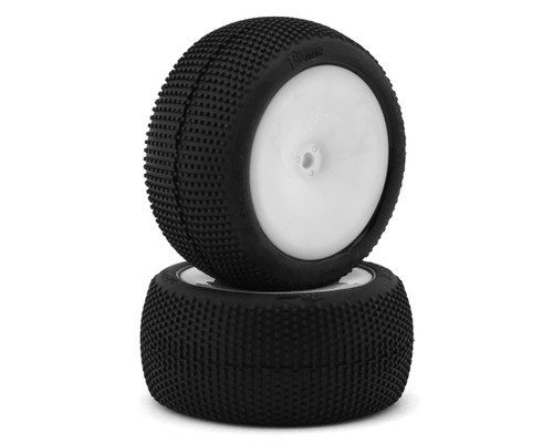 Pro-Motion Talon 2.2" 1/10 2WD Pre-Mounted Rear Buggy Tires (White) (T2)