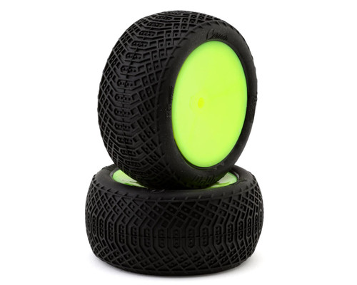 Pro-Motion Corsair 2.2" 1/10 Pre-Mounted Rear Buggy Tires (Yellow) (2) (T1)