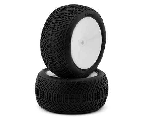 Pro-Motion Corsair 2.2" 1/10 Pre-Mounted Rear Buggy Tires (White) (2) (T3)