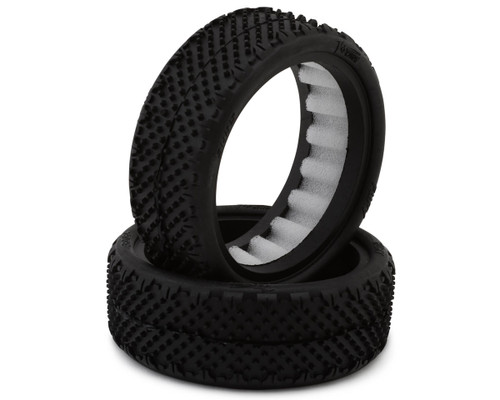 Pro-Motion Fury 2.2" Wide 2WD Front LP Carpet 1/10 Buggy Tires (C4 Red/Soft)