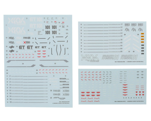 G-Rework MG 1/100 Freedom Gundam 2.0 Gundam Waterslide Decal Sheets
