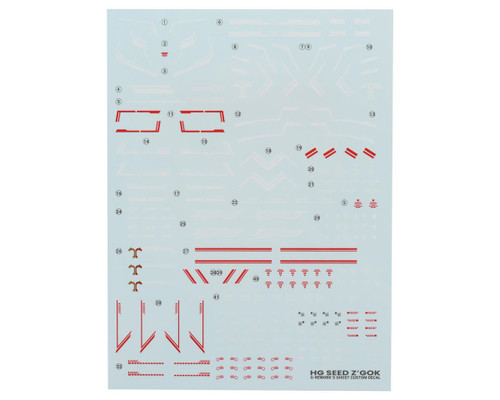 G-Rework HG 1/144 ZGMF-MM07 Z’Gok Waterslide Decal Sheet