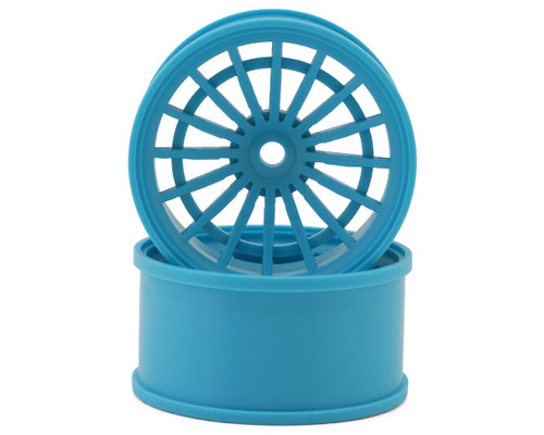 Eastbay Sliders JT18 1/10 Drift Wheels (Cyan) (2) (6mm Offset)