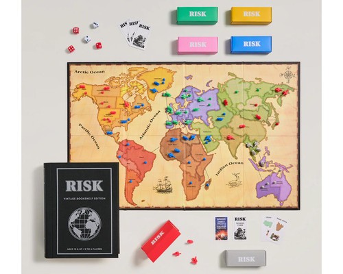 WS Games Company Risk Vintage Bookshelf Edition Board Game