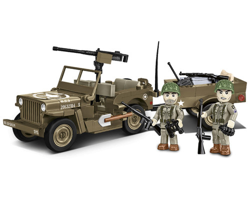 Cobi Willys MB & Trailer 1/35 Block Model (200pcs)