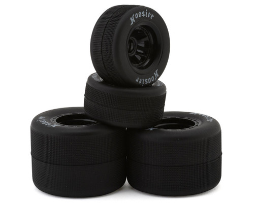 1RC Racing 1/18 Asphalt Sprint Car Tires (Black) (4) (Front & Rear) (Standard)
