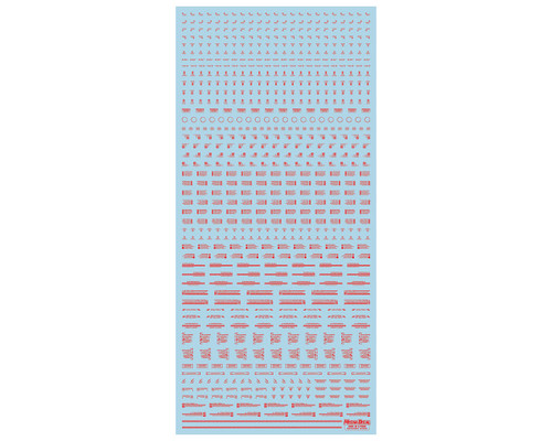 Mecha Decals 1/100 Ultra Premium Waterslide Decal Sheet (Red) (#1)