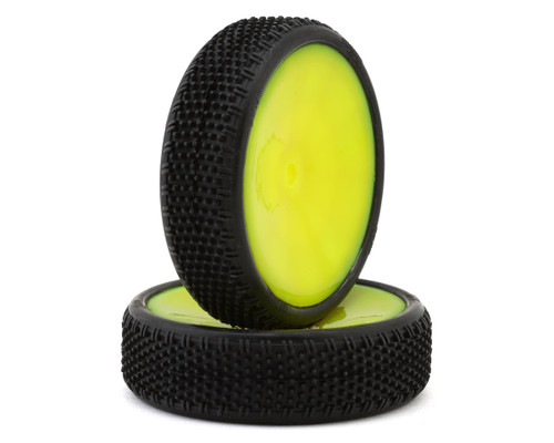 Pro-Motion Viper 2.2" 2WD Front LP Carpet 1/10 Pre-Mounted Buggy Tires (Yellow)