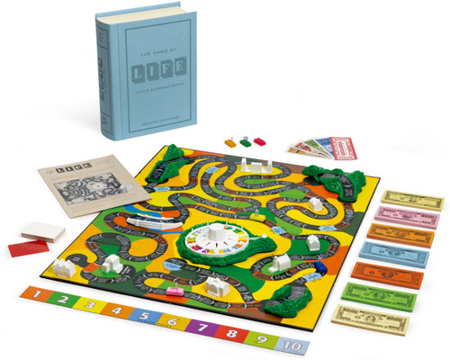 WS Games Company The Game of Life Vintage Bookshelf Edition