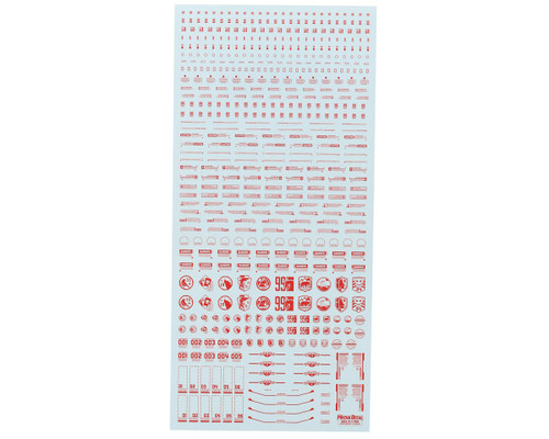 Mecha Decals 1/100 Ultra Premium Waterslide "Danger" Decal Sheet (Red) (#3)