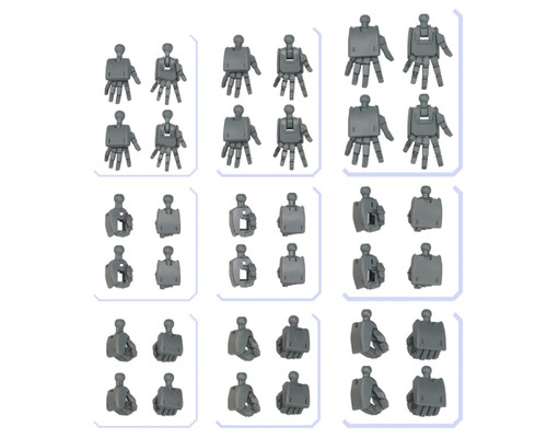 Bandai Gunpla Option Parts #03 Rectangular Hands Accessory Kit