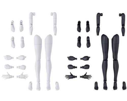 Bandai 30MS Option Parts #12 Arm/Leg Parts (White/Black) "30 Minute Sisters"