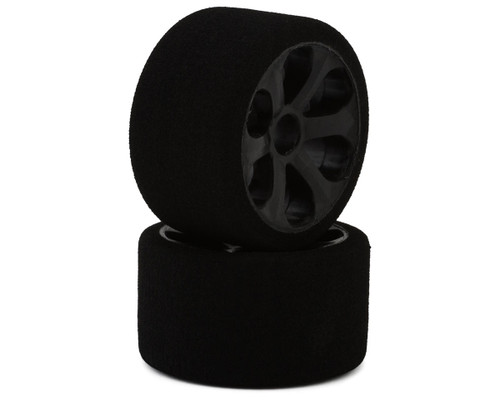 Jaco Prism 1/12 Mounted Foam Front Tires (Black) (2) (Blue)