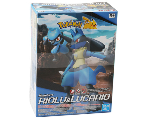 Bandai Riolu & Lucario "Pokemon" Plastic Model Kit