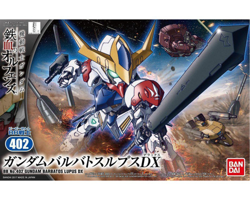 Bandai BB Senshi SD #402 Gundam Barbatos Lupus DX "Gundam IBO" Plastic Model Kit