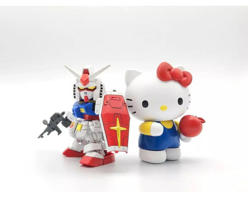 Bandai SD Hello Kitty & RX-78-2 Gundam "Mobile Suit Gundam" Plastic Model Kit