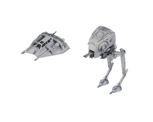Bandai Star Wars #008 AT-ST & Snowspeeder "Star Wars" Model Kit