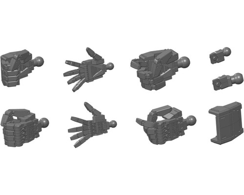 Bandai MS Hand 01 EFSF Dark Gray (1/144) Builders Parts HD 1/144