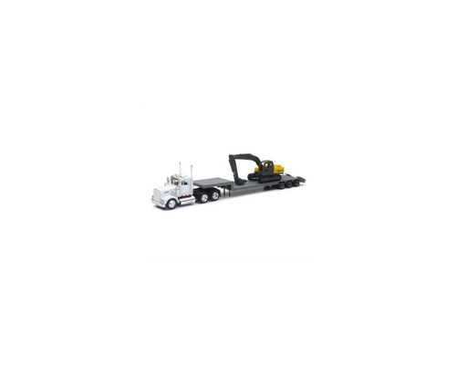 New Ray 1/43 D/C Kenworth W900 Lowboy W/Exc